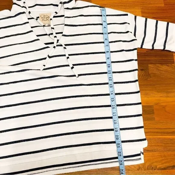 🍋 Chaser • Women's Short Sleeve Super Soft Micro Fleece Hoodie Size M - Picture 7 of 7